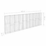vidaXL Gabiónová stena s krytmi pozinkovaná oceľ 600x30x200 cm – Obrázok 6