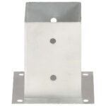 vidaXL Kotvy na stĺpiky 4 ks 101 mm galvanizovaný kov – Obrázok 4