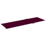 vidaXL Podložka na ležadlo, vínovo červená 200x70x3cm, oxfordská látka – Obrázok 3