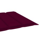 vidaXL Podložka na ležadlo, vínovo červená 200x70x3cm, oxfordská látka – Obrázok 6