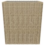 vidaXL 3-dielna bistro súprava béžová polyratan a tvrdené sklo – Obrázok 10