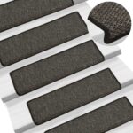 vidaXL Samolepiace nášľapy na schody vzhľad sisalu 15 ks 65x21x4 cm