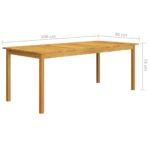 vidaXL 7-dielna záhradná jedálenská súprava sivá – Obrázok 9