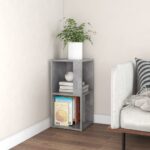 vidaXL Rohová skrinka betónovo-sivá 33x33x67 cm drevotrieska