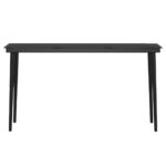 vidaXL 5-dielna záhradná jedálenská súprava s poduškami sivá a čierna – Obrázok 6