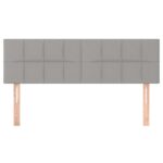 vidaXL Čelá postele bledosivé 72x5x78/88 cm látka – Obrázok 3