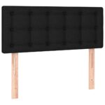 vidaXL Čelo postele čierne 90x5x78/88 cm látka – Obrázok 2