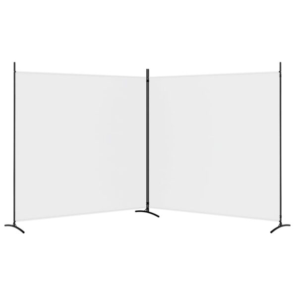vidaXL 2-panelový paraván biely 348x180 cm látkový – Obrázok 4