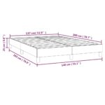 vidaXL Posteľný rám s boxspringom bledosivý 140x200 cm zamat – Obrázok 9