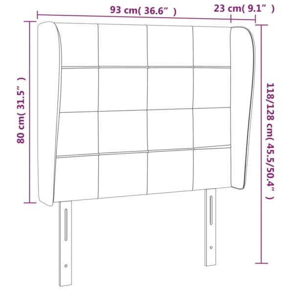 VXL8720287258032_g_en_hd_7.jpg vidaXL Čelo postele so záhybmi tmavosivé 93 x 23 x 118/128 cm látka – Obrázok 9
