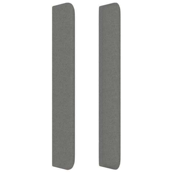 VXL8720287274278_g_en_hd_2.jpg vidaXL Čelo postele so záhybmi tmavosivé 93x16x118/128 cm látka – Obrázok 4