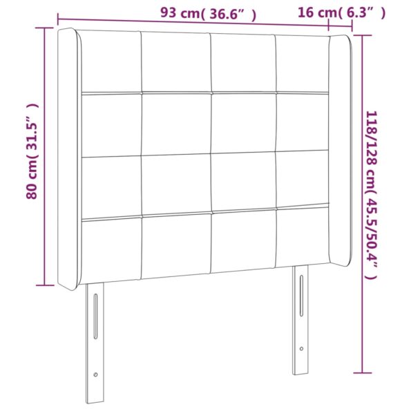 VXL8720287274278_g_en_hd_7.jpg vidaXL Čelo postele so záhybmi tmavosivé 93x16x118/128 cm látka – Obrázok 9