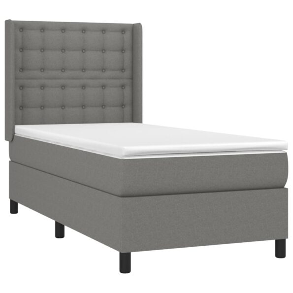 VXL8720287352235_g_en_hd_2.jpg vidaXL Posteľ boxsping s matracom a LED tmavosivá 100x200 cm látka – Obrázok 4