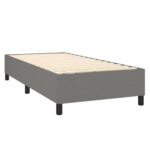 vidaXL Posteľ boxsping s matracom a LED tmavosivá 100x200 cm látka – Obrázok 5