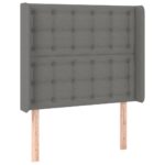 vidaXL Posteľ boxsping s matracom a LED tmavosivá 100x200 cm látka – Obrázok 7