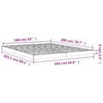 vidaXL Posteľný rám 160x200 cm borovicový masív – Obrázok 8