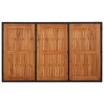 vidaXL 5-dielna záhradná jedálenská súprava a vankúše čierna polyratan – Obrázok 8