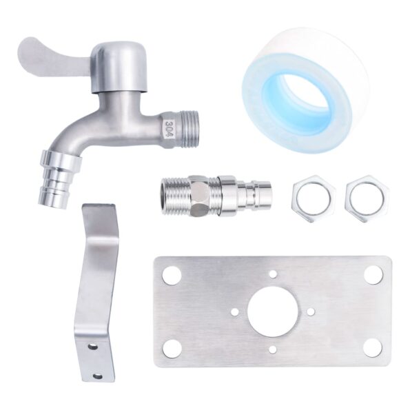 vidaXL Záhradný vodný stĺpik 80 cm nehrdzavejúca oceľ okrúhly – Obrázok 7