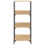 vidaXL Knižnica dub sonoma 50x33x117,5 cm kompozitné drevo – Obrázok 4