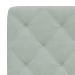 vidaXL Vankúš na čelo postele bledosivý 90 cm zamat – Obrázok 8