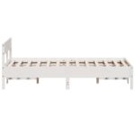 vidaXL Posteľ s matracom biela 120x200 cm borovicový masív – Obrázok 5