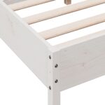 vidaXL Posteľ s matracom biela 120x200 cm borovicový masív – Obrázok 7