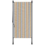 vidaXL Vonkajšia roleta žlto-biela 120x270 cm látka a oceľ – Obrázok 3