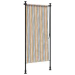 vidaXL Vonkajšia roleta žlto-biela 120x270 cm látka a oceľ – Obrázok 5