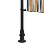 vidaXL Vonkajšia roleta žlto-biela 120x270 cm látka a oceľ – Obrázok 8