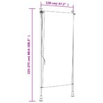 vidaXL Vonkajšia roleta žlto-biela 120x270 cm látka a oceľ – Obrázok 9