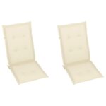 vidaXL Podložky na záhradné stoličky, vysoké operadlo 2 ks 120x50x3 cm – Obrázok 3