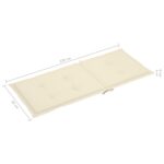 vidaXL Podložky na záhradné stoličky, vysoké operadlo 2 ks 120x50x3 cm – Obrázok 8