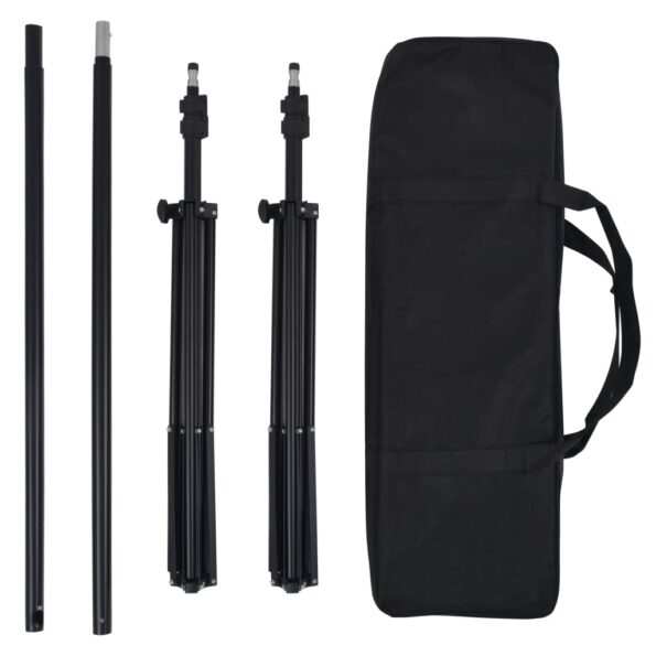 vidaXL Fotografická súprava s 5 farebnými pozadiami a nastaviteľným rámom – Obrázok 4