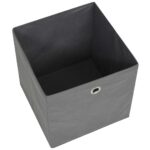 vidaXL Úložné boxy, 10 ks, netkaná textília, 32x32x32 cm, sivé – Obrázok 6