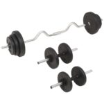 vidaXL Súprava činiek barbell a dumbbell 30 kg – Obrázok 2