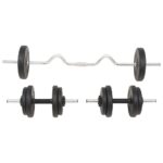 vidaXL Súprava činiek barbell a dumbbell 30 kg – Obrázok 3