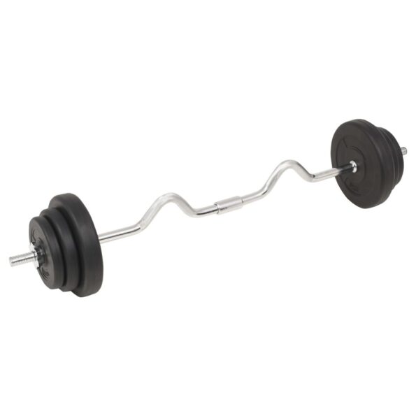 vidaXL Súprava činiek barbell a dumbbell 30 kg – Obrázok 4