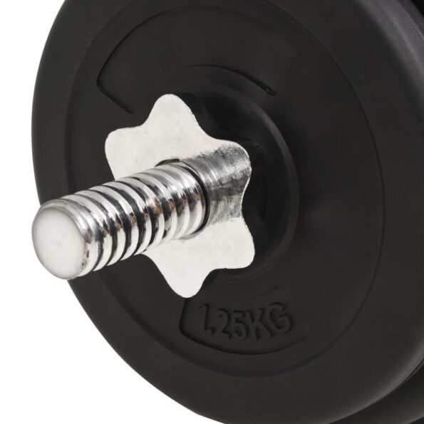vidaXL Súprava činiek barbell a dumbbell 30 kg – Obrázok 9