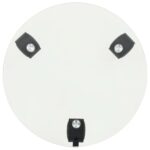 vidaXL Podstavec pod kvetináč na kolieskach 2 ks 25 cm okrúhly sklený – Obrázok 3