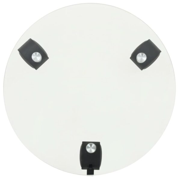 vidaXL Podstavec pod kvetináč na kolieskach 2 ks 25 cm okrúhly sklený – Obrázok 3