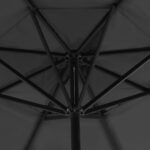 vidaXL Vonkajší slnečník s hliníkovou tyčou antracitový 500 cm – Obrázok 2