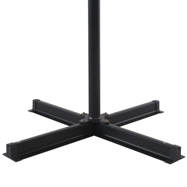 vidaXL Vonkajší slnečník s hliníkovou tyčou antracitový 500 cm – Obrázok 6