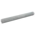 vidaXL Drôtené pletivo pozinkovaná oceľ 25x1,5 m strieborné