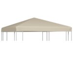 vidaXL Strieška na altánok 310 g/m² 3x3 m, béžová