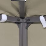 vidaXL Strieška na altánok 310 g/m² 3x3 m, béžová – Obrázok 2