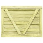 vidaXL Záhradná bránička, impregnovaná borovica 75x100 cm – Obrázok 5