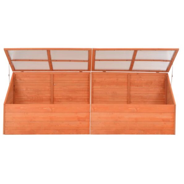 vidaXL Skleník, drevo 180x57x62 cm – Obrázok 4