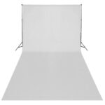 vidaXL Fotografické vybavenie: biele fotopozadie 600x300cm+osvetlenie – Obrázok 8