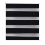 vidaXL Zebrová roleta 60,9x120 cm Šírka látky 56,7 cm čierna – Obrázok 2