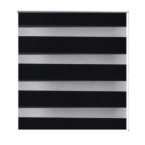 vidaXL Zebrová roleta 60,9x120 cm Šírka látky 56,7 cm čierna – Obrázok 2